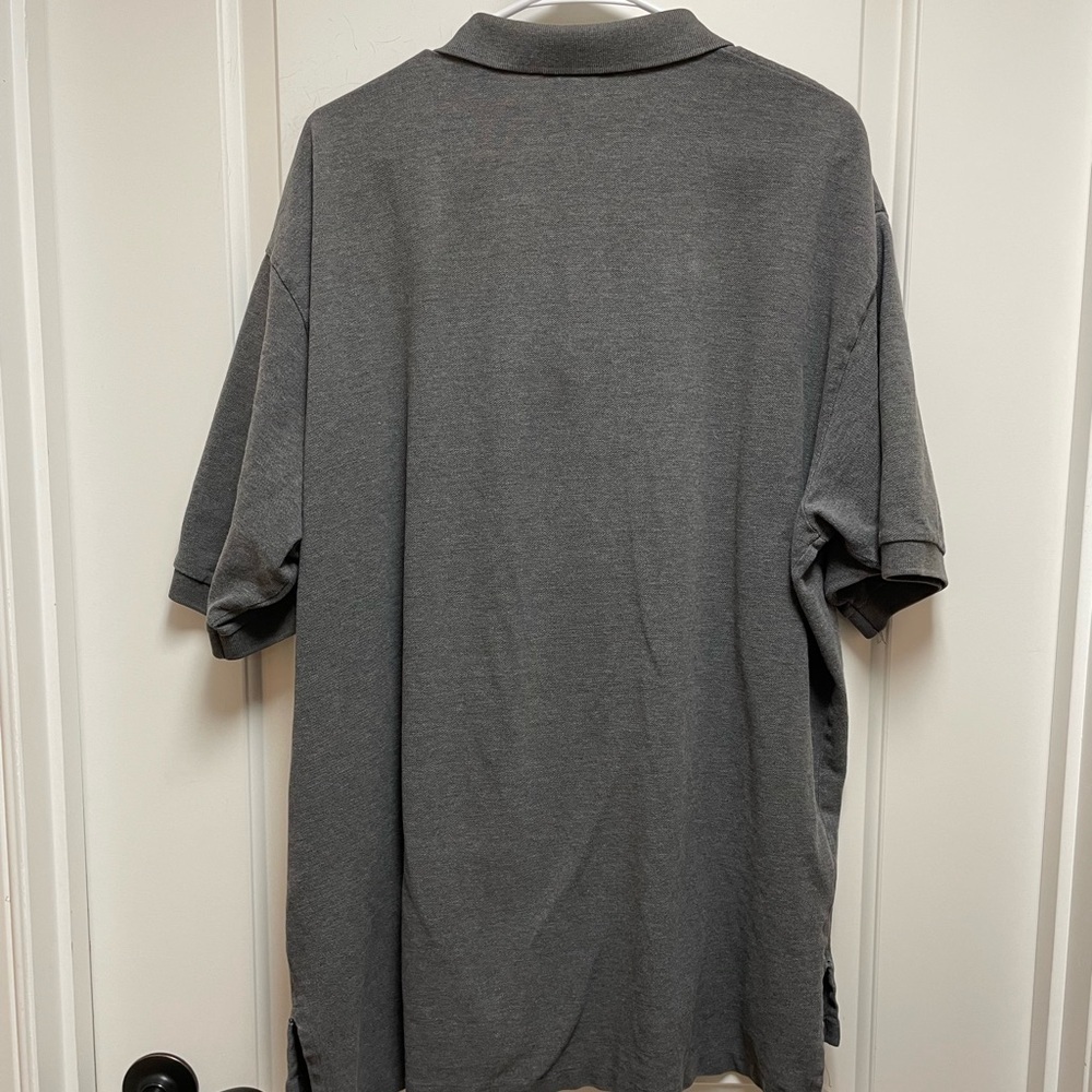 Ralph Lauren Polo Mens Sz XXL Solid Dark Gray Shirt Classic Preppy 90s 80s Y2K - Picture 4 of 7